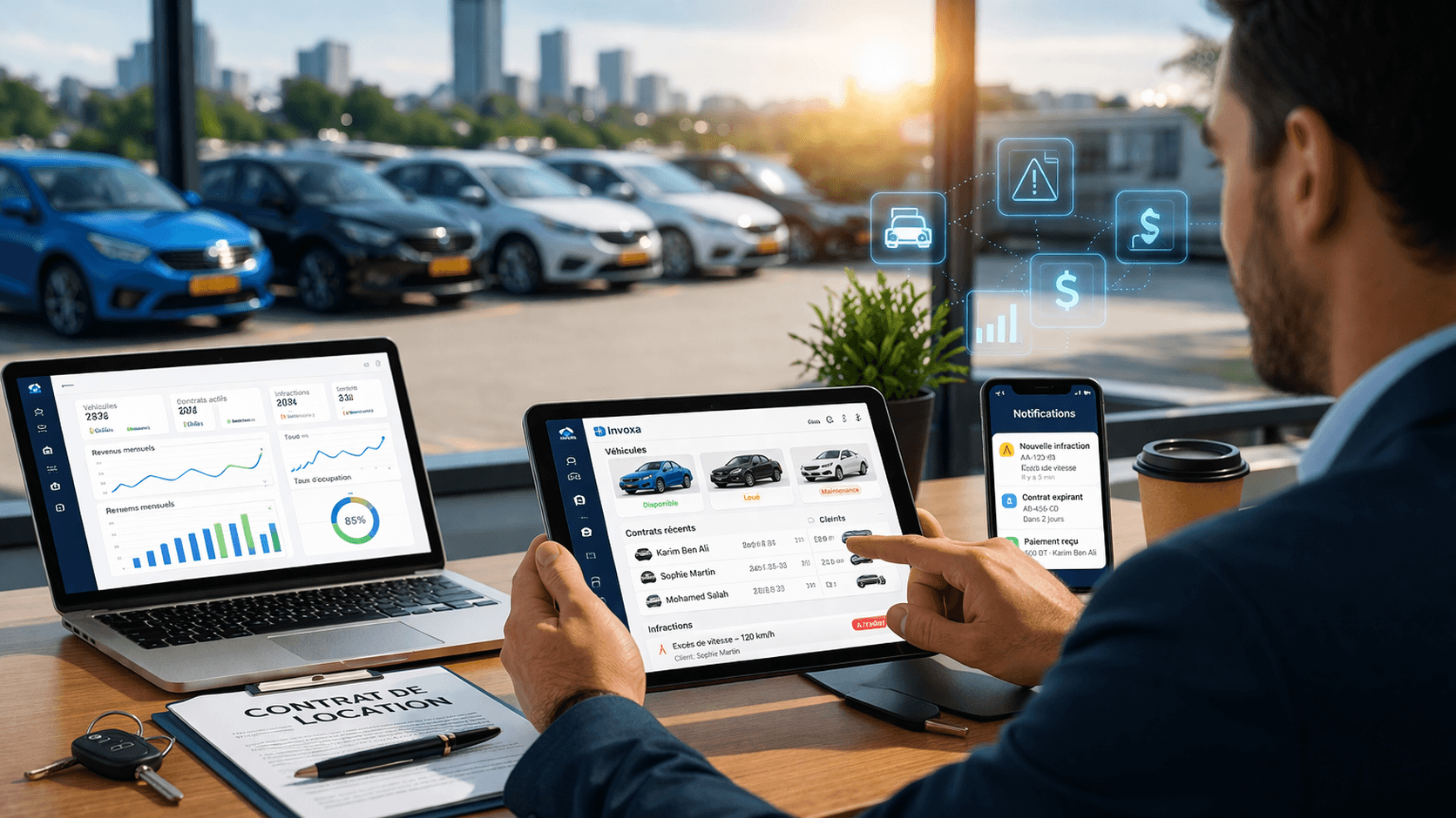 Aperçu de l'application Invoxa